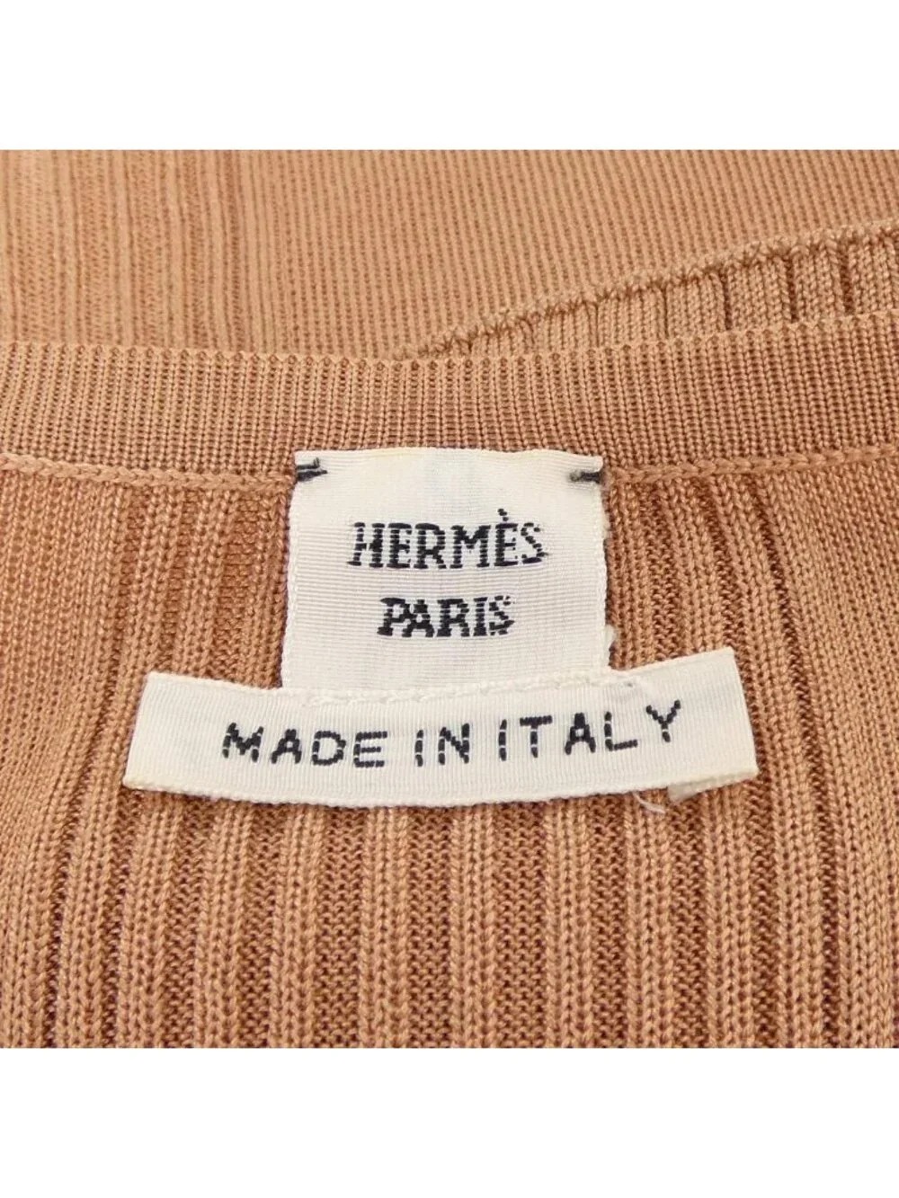 Hermes Knit Sweater Beige